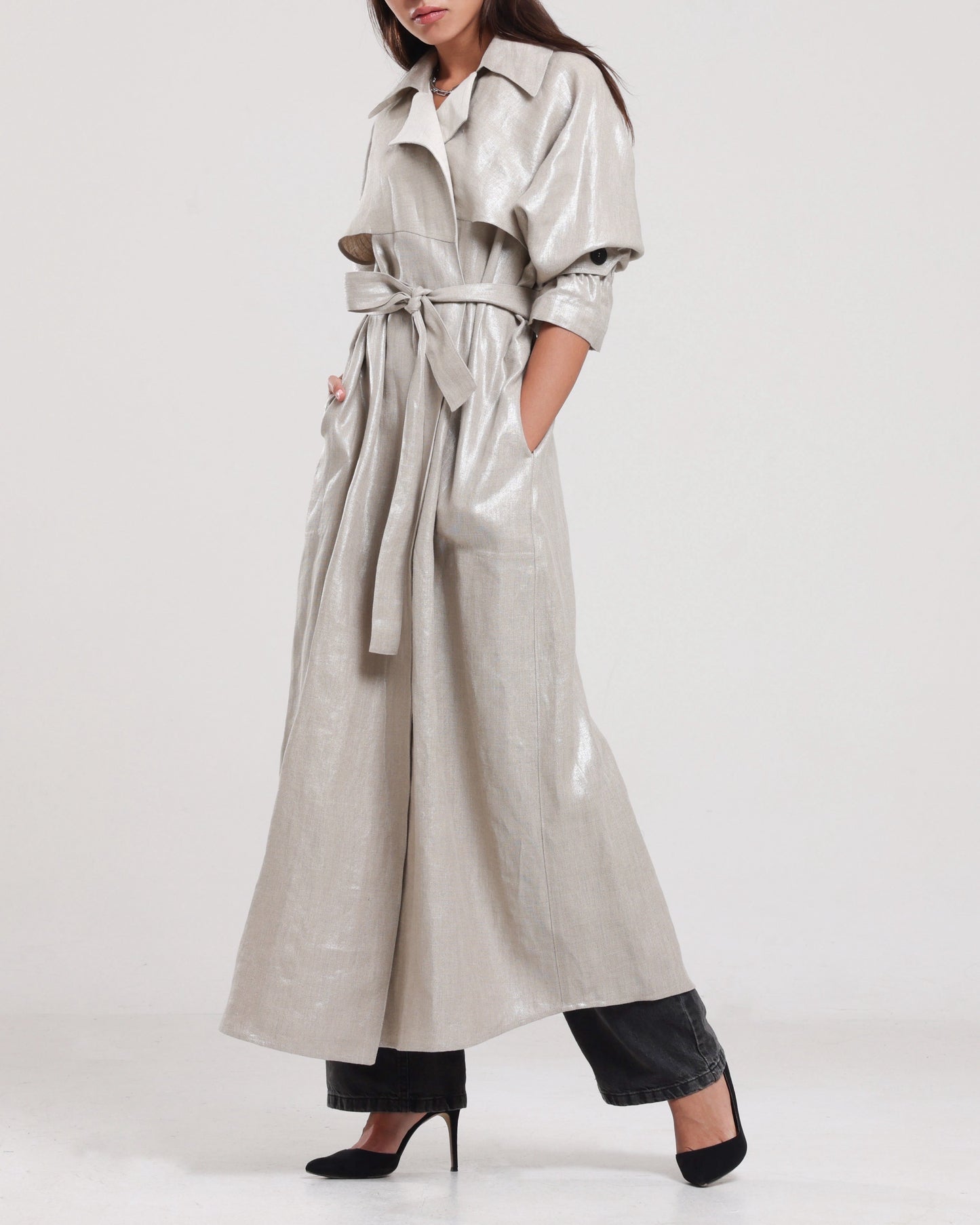 Linen trench