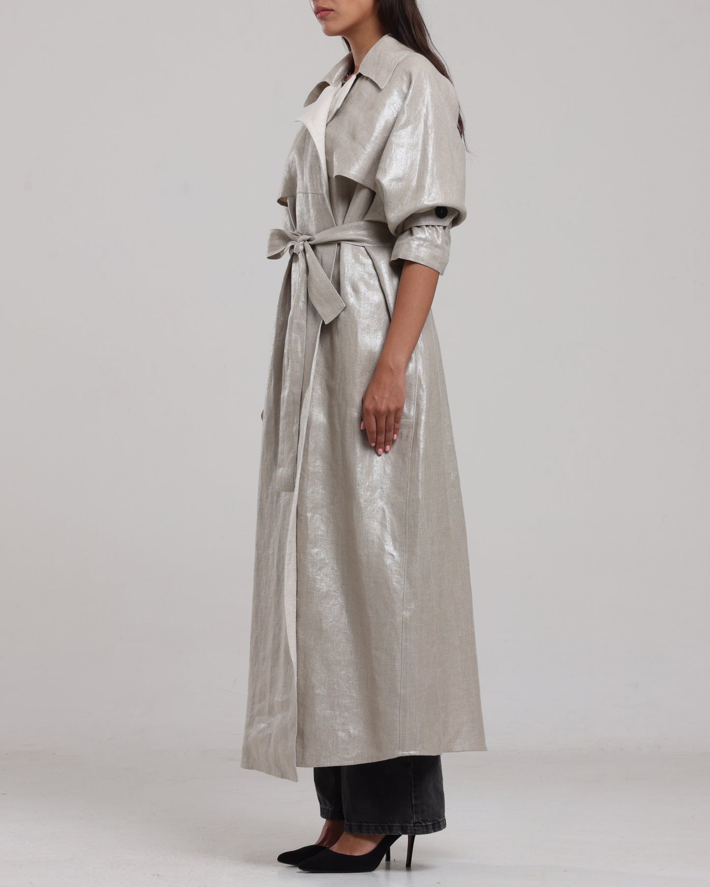 Linen trench